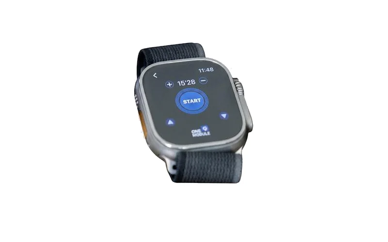 EMS Mobile-app op de Apple Watch: timer en startknop om je pols